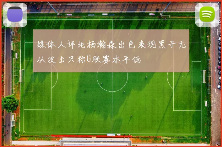 媒体人评论杨瀚森出色表现黑子无从攻击只称G联赛水平低